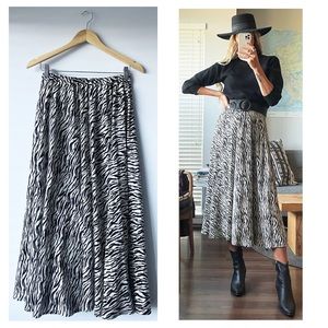 Handmade Zebra Animal Print 100% Rayon Maxi Dress
